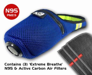 K9 Mask Extreme Breathe N95 Air Filters for dogs in gas, chemicals, tear gas, smoke, dust, ash and ozone